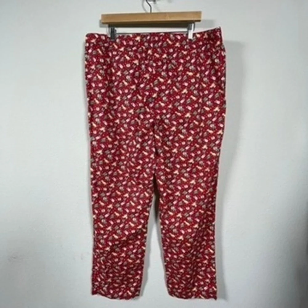 Vineyard Vines‎ Pajama Pants Mens XL Red Christmas Holiday Dogs Woodie Festive